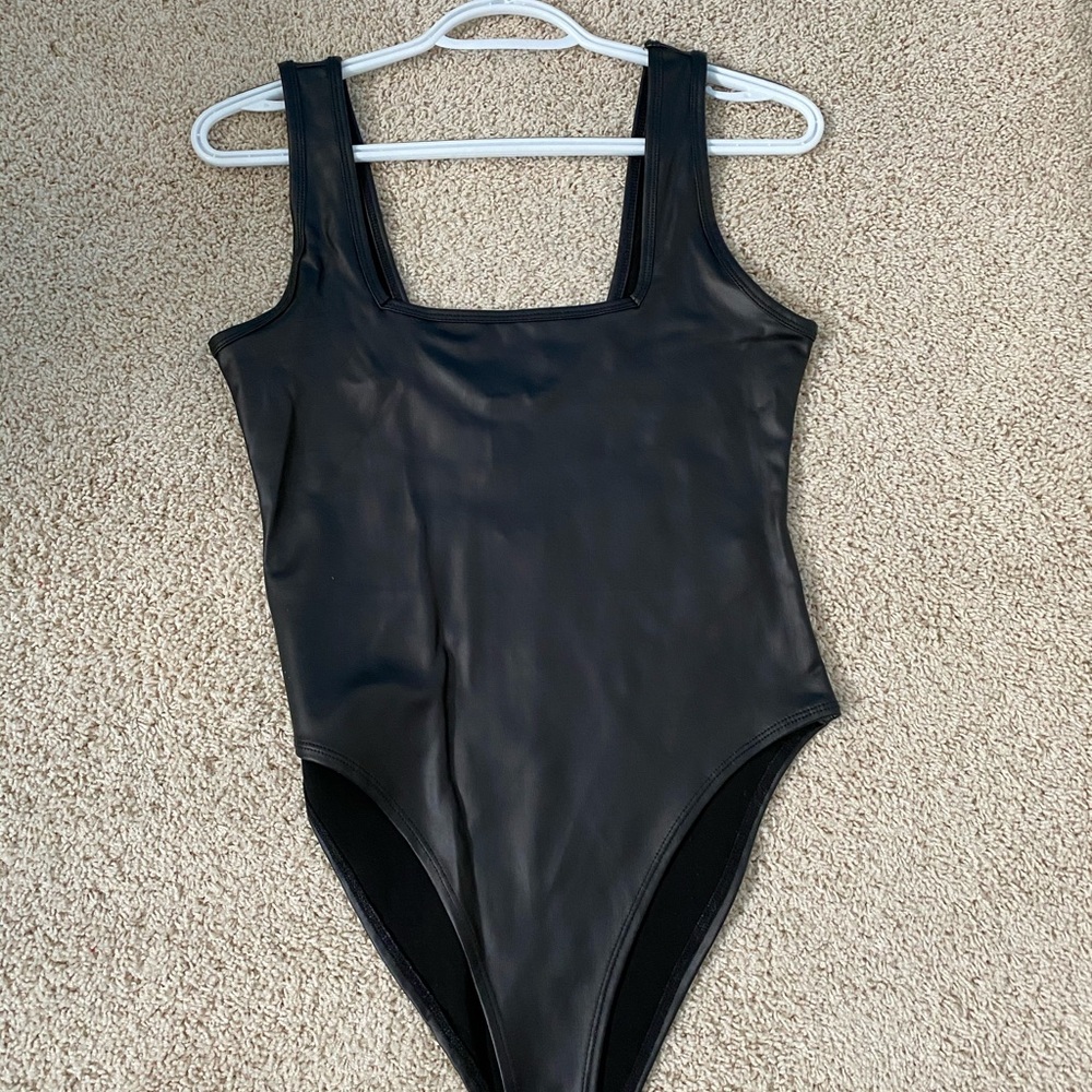 Leather body suit